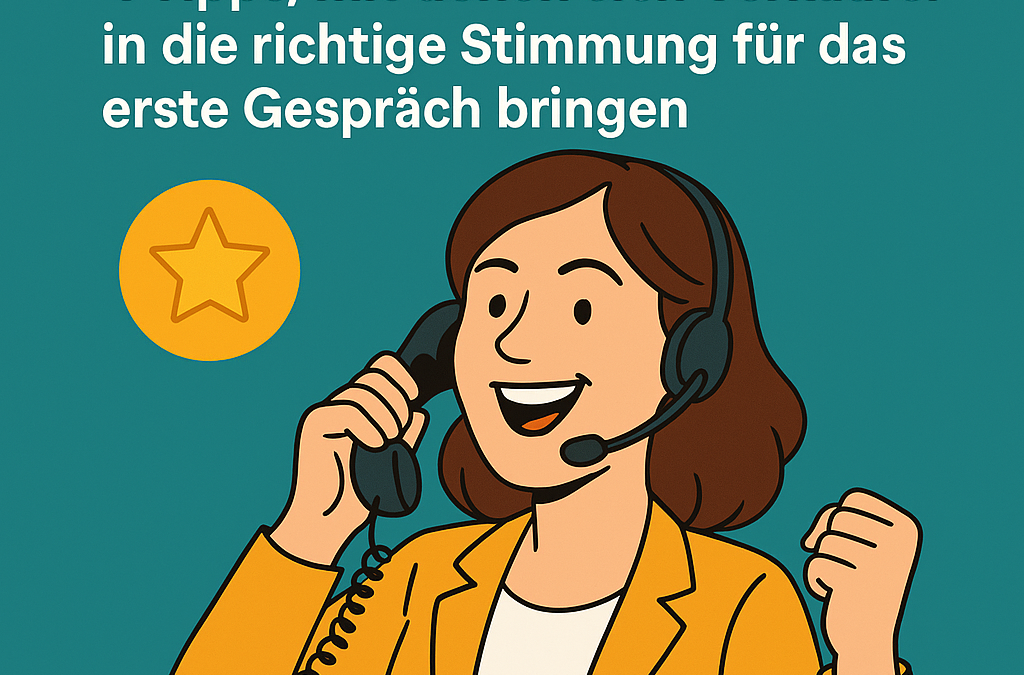 Die richtige Einstellung ist ein entscheidender Erfolgsfaktor beim telefonischen Erstkontakt mit möglichen Neukunden.